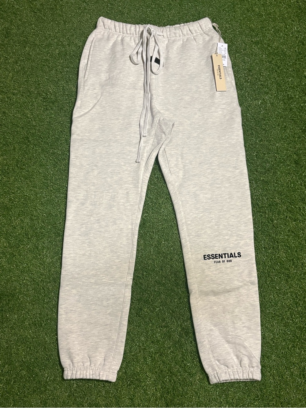 Essentials Fear of God Light Oatmeal Cuffed Pants
